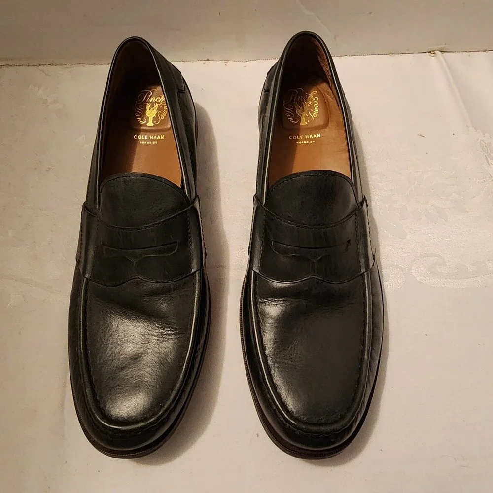 NWOT! Unworn Cole Haan Grand OS Pinch Dark Blue-Black Loafer Men' Size 11 M - Picture 4 of 10